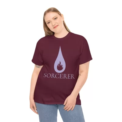 Sorcerer | Unisex Class T-shirt | Dungeons and Dragons Style | Pathfinder Style | Fantastic Gift | Metal D20 Shirt | Dragon Dice Shirt - Image 37