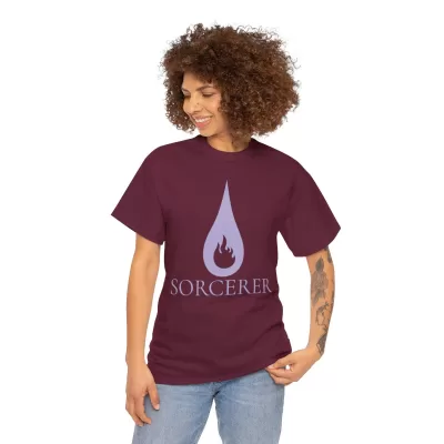 Sorcerer | Unisex Class T-shirt | Dungeons and Dragons Style | Pathfinder Style | Fantastic Gift | Metal D20 Shirt | Dragon Dice Shirt - Image 40