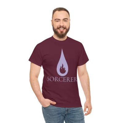 Sorcerer | Unisex Class T-shirt | Dungeons and Dragons Style | Pathfinder Style | Fantastic Gift | Metal D20 Shirt | Dragon Dice Shirt - Image 41