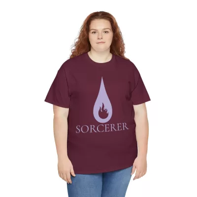 Sorcerer | Unisex Class T-shirt | Dungeons and Dragons Style | Pathfinder Style | Fantastic Gift | Metal D20 Shirt | Dragon Dice Shirt - Image 43