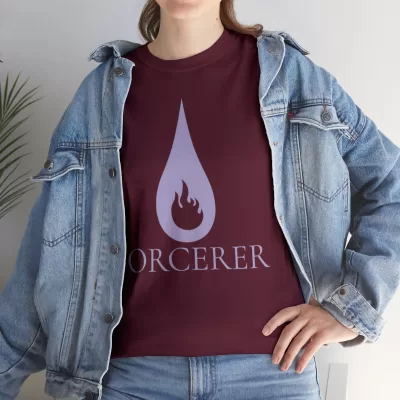 Sorcerer | Unisex Class T-shirt | Dungeons and Dragons Style | Pathfinder Style | Fantastic Gift | Metal D20 Shirt | Dragon Dice Shirt - Image 45