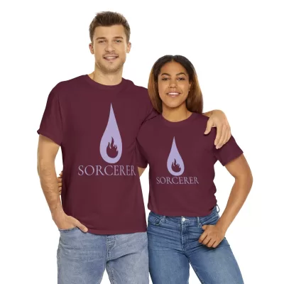 Sorcerer | Unisex Class T-shirt | Dungeons and Dragons Style | Pathfinder Style | Fantastic Gift | Metal D20 Shirt | Dragon Dice Shirt - Image 46