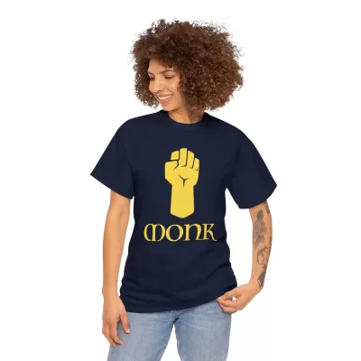 Monk | Unisex T-shirt | Dungeons and Dragons Style | Pathfinder Style | Fantastic Gift | Metal D20 Shirt | Dragon Dice Shirt - Image 61