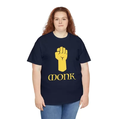 Monk | Unisex T-shirt | Dungeons and Dragons Style | Pathfinder Style | Fantastic Gift | Metal D20 Shirt | Dragon Dice Shirt - Image 67