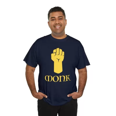 Monk | Unisex T-shirt | Dungeons and Dragons Style | Pathfinder Style | Fantastic Gift | Metal D20 Shirt | Dragon Dice Shirt - Image 68