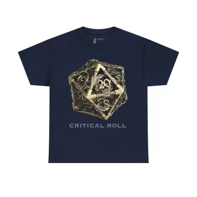 Critical Roll | Unisex T-shirt | Dungeons and Dragons Style | Pathfinder Style | Fantastic Gift | Metal D20 Shirt | Dragon Dice Shirt - Image 50