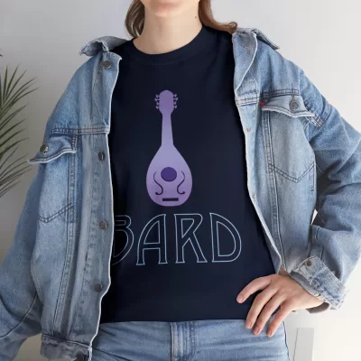 Bard | Unisex Class T-shirt | Dungeons and Dragons Style | Pathfinder Style | Fantastic Gift | Metal D20 Shirt | Dragon Dice Shirt - Image 81