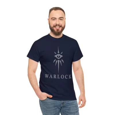 Warlock | Unisex Class T-shirt | Dungeons and Dragons Style | Pathfinder | Fantastic Gift | Metal D20 Shirt | Dragon Dice Shirt - Image 61