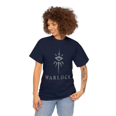 Warlock | Unisex Class T-shirt | Dungeons and Dragons Style | Pathfinder | Fantastic Gift | Metal D20 Shirt | Dragon Dice Shirt - Image 64