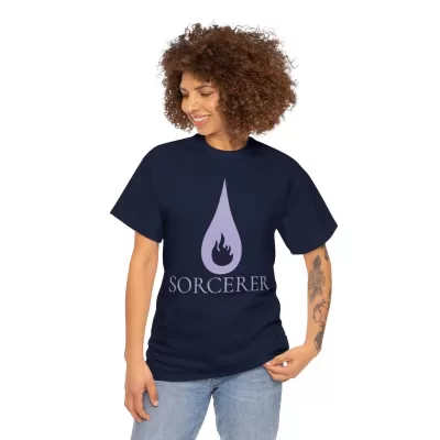 Sorcerer | Unisex Class T-shirt | Dungeons and Dragons Style | Pathfinder Style | Fantastic Gift | Metal D20 Shirt | Dragon Dice Shirt - Image 76