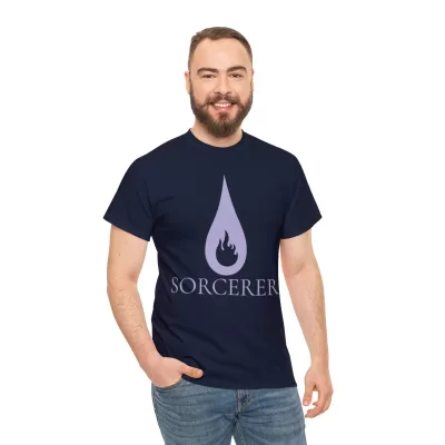 Sorcerer | Unisex Class T-shirt | Dungeons and Dragons Style | Pathfinder Style | Fantastic Gift | Metal D20 Shirt | Dragon Dice Shirt - Image 77