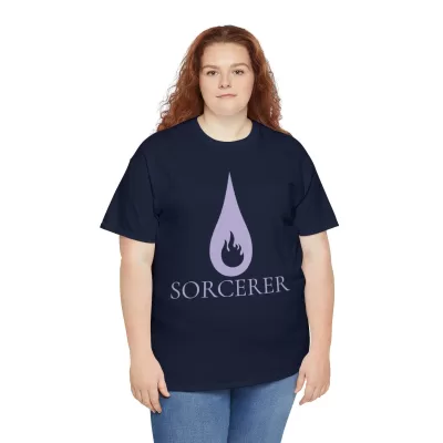 Sorcerer | Unisex Class T-shirt | Dungeons and Dragons Style | Pathfinder Style | Fantastic Gift | Metal D20 Shirt | Dragon Dice Shirt - Image 79