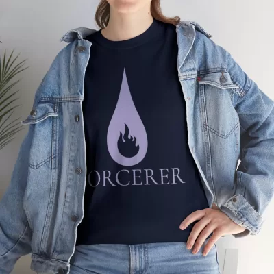 Sorcerer | Unisex Class T-shirt | Dungeons and Dragons Style | Pathfinder Style | Fantastic Gift | Metal D20 Shirt | Dragon Dice Shirt - Image 81