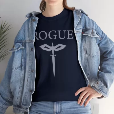 Rogue | Unisex Class T-shirt | Dungeons and Dragons Style | Pathfinder Style | Fantastic Gift | Metal D20 Shirt | Dragon Dice Shirt - Image 57