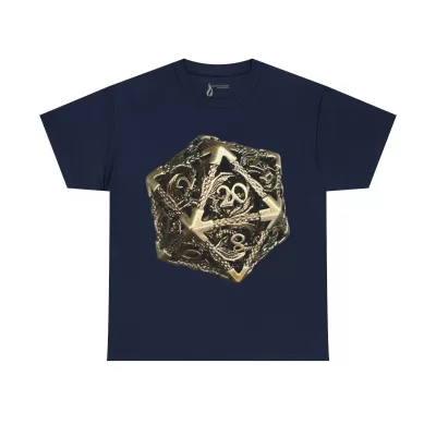Metal D20 | Unisex T-shirt | Dungeons and Dragons Style | Pathfinder Style | Fantastic Gift | Dragon Shirt | DND Gift - Image 50