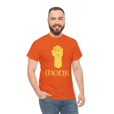 Monk | Unisex T-shirt | Dungeons and Dragons Style | Pathfinder Style | Fantastic Gift | Metal D20 Shirt | Dragon Dice Shirt - Image 53
