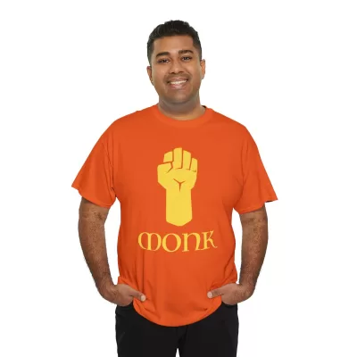 Monk | Unisex T-shirt | Dungeons and Dragons Style | Pathfinder Style | Fantastic Gift | Metal D20 Shirt | Dragon Dice Shirt - Image 56
