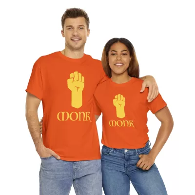Monk | Unisex T-shirt | Dungeons and Dragons Style | Pathfinder Style | Fantastic Gift | Metal D20 Shirt | Dragon Dice Shirt - Image 58
