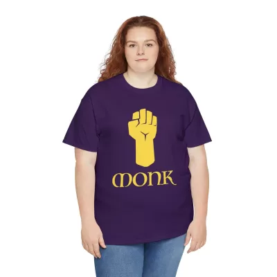 Monk | Unisex T-shirt | Dungeons and Dragons Style | Pathfinder Style | Fantastic Gift | Metal D20 Shirt | Dragon Dice Shirt - Image 79