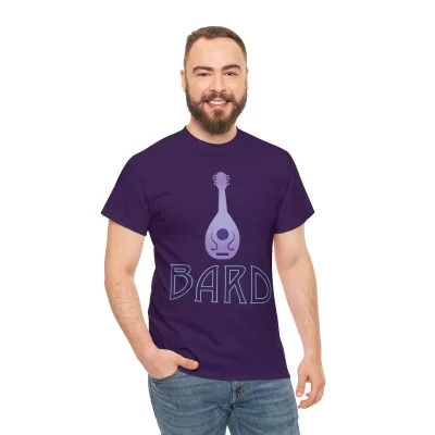 Bard | Unisex Class T-shirt | Dungeons and Dragons Style | Pathfinder Style | Fantastic Gift | Metal D20 Shirt | Dragon Dice Shirt - Image 85