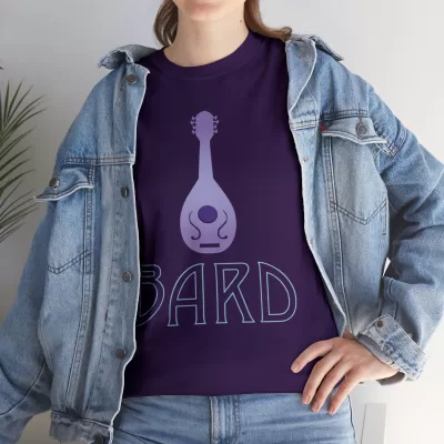 Bard | Unisex Class T-shirt | Dungeons and Dragons Style | Pathfinder Style | Fantastic Gift | Metal D20 Shirt | Dragon Dice Shirt - Image 93