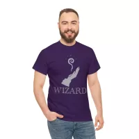 Wizard | Unisex Class T-shirt | Dungeons and Dragons Style | Pathfinder Style | Fantastic Gift | Metal D20 Shirt | Dragon Dice Shirt
