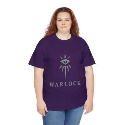 Warlock | Unisex Class T-shirt | Dungeons and Dragons Style | Pathfinder | Fantastic Gift | Metal D20 Shirt | Dragon Dice Shirt - Image 79