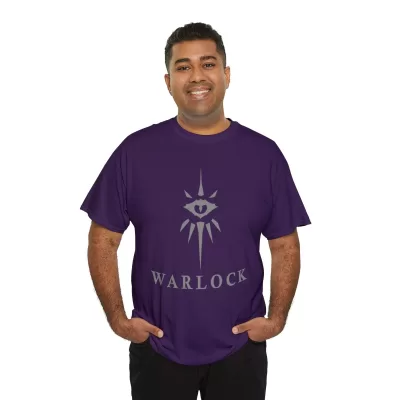 Warlock | Unisex Class T-shirt | Dungeons and Dragons Style | Pathfinder | Fantastic Gift | Metal D20 Shirt | Dragon Dice Shirt - Image 80