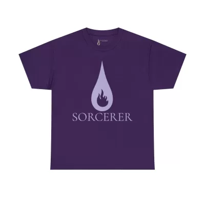 Sorcerer | Unisex Class T-shirt | Dungeons and Dragons Style | Pathfinder Style | Fantastic Gift | Metal D20 Shirt | Dragon Dice Shirt - Image 86