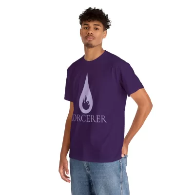 Sorcerer | Unisex Class T-shirt | Dungeons and Dragons Style | Pathfinder Style | Fantastic Gift | Metal D20 Shirt | Dragon Dice Shirt - Image 90