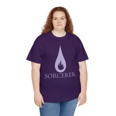 Sorcerer | Unisex Class T-shirt | Dungeons and Dragons Style | Pathfinder Style | Fantastic Gift | Metal D20 Shirt | Dragon Dice Shirt - Image 91