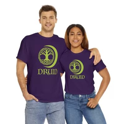 Druid | Unisex T-shirt | Dungeons and Dragons Style | Pathfinder Style | Fantastic Gift | Metal D20 Shirt | Dragon Dice Shirt - Image 82