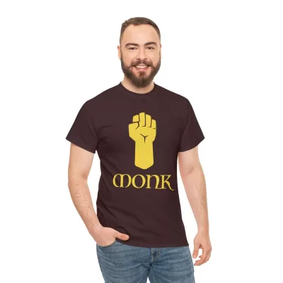 Monk | Unisex T-shirt | Dungeons and Dragons Style | Pathfinder Style | Fantastic Gift | Metal D20 Shirt | Dragon Dice Shirt - Image 29