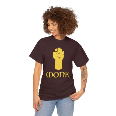 Monk | Unisex T-shirt | Dungeons and Dragons Style | Pathfinder Style | Fantastic Gift | Metal D20 Shirt | Dragon Dice Shirt - Image 25