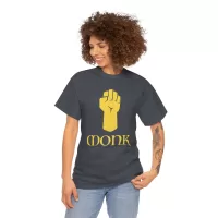 Monk | Unisex T-shirt | Dungeons and Dragons Style | Pathfinder Style | Fantastic Gift | Metal D20 Shirt | Dragon Dice Shirt