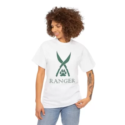 Ranger | Unisex T-shirt | Dungeons and Dragons Style | Pathfinder Style | Fantastic Gift | Metal D20 Shirt | Dragon Dice Shirt - Image 16