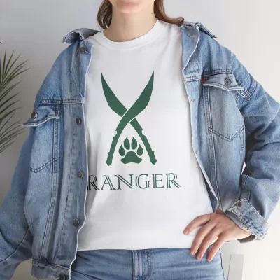 Ranger | Unisex T-shirt | Dungeons and Dragons Style | Pathfinder Style | Fantastic Gift | Metal D20 Shirt | Dragon Dice Shirt - Image 21