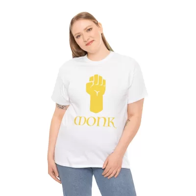 Monk | Unisex T-shirt | Dungeons and Dragons Style | Pathfinder Style | Fantastic Gift | Metal D20 Shirt | Dragon Dice Shirt - Image 16