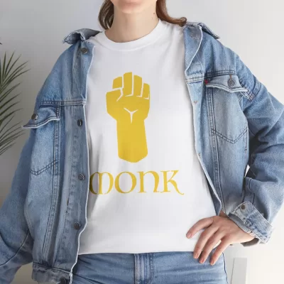 Monk | Unisex T-shirt | Dungeons and Dragons Style | Pathfinder Style | Fantastic Gift | Metal D20 Shirt | Dragon Dice Shirt - Image 21