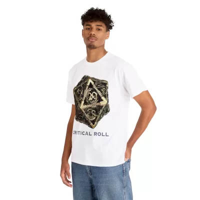 Critical Roll | Unisex T-shirt | Dungeons and Dragons Style | Pathfinder Style | Fantastic Gift | Metal D20 Shirt | Dragon Dice Shirt - Image 18