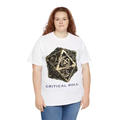 Critical Roll | Unisex T-shirt | Dungeons and Dragons Style | Pathfinder Style | Fantastic Gift | Metal D20 Shirt | Dragon Dice Shirt - Image 19