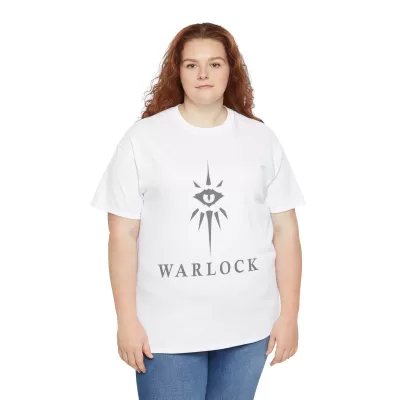 Warlock | Unisex Class T-shirt | Dungeons and Dragons Style | Pathfinder | Fantastic Gift | Metal D20 Shirt | Dragon Dice Shirt - Image 19