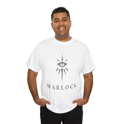 Warlock | Unisex Class T-shirt | Dungeons and Dragons Style | Pathfinder | Fantastic Gift | Metal D20 Shirt | Dragon Dice Shirt - Image 20