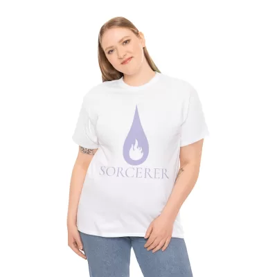 Sorcerer | Unisex Class T-shirt | Dungeons and Dragons Style | Pathfinder Style | Fantastic Gift | Metal D20 Shirt | Dragon Dice Shirt - Image 13