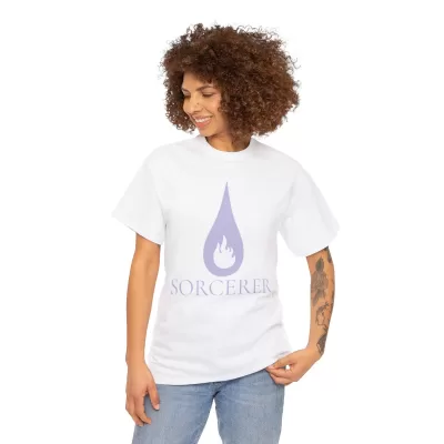Sorcerer | Unisex Class T-shirt | Dungeons and Dragons Style | Pathfinder Style | Fantastic Gift | Metal D20 Shirt | Dragon Dice Shirt - Image 16