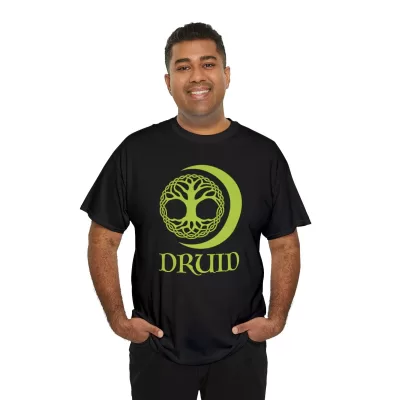 Druid | Unisex T-shirt | Dungeons and Dragons Style | Pathfinder Style | Fantastic Gift | Metal D20 Shirt | Dragon Dice Shirt - Image 8