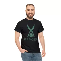 Ranger | Unisex T-shirt | Dungeons and Dragons Style | Pathfinder Style | Fantastic Gift | Metal D20 Shirt | Dragon Dice Shirt