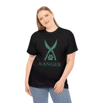 Ranger | Unisex T-shirt | Dungeons and Dragons Style | Pathfinder Style | Fantastic Gift | Metal D20 Shirt | Dragon Dice Shirt - Image 5