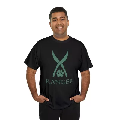 Ranger | Unisex T-shirt | Dungeons and Dragons Style | Pathfinder Style | Fantastic Gift | Metal D20 Shirt | Dragon Dice Shirt - Image 8