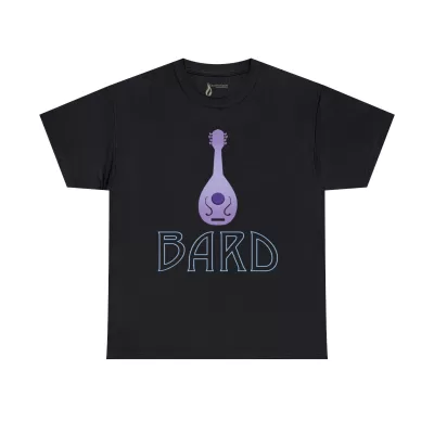 Bard | Unisex Class T-shirt | Dungeons and Dragons Style | Pathfinder Style | Fantastic Gift | Metal D20 Shirt | Dragon Dice Shirt - Image 2